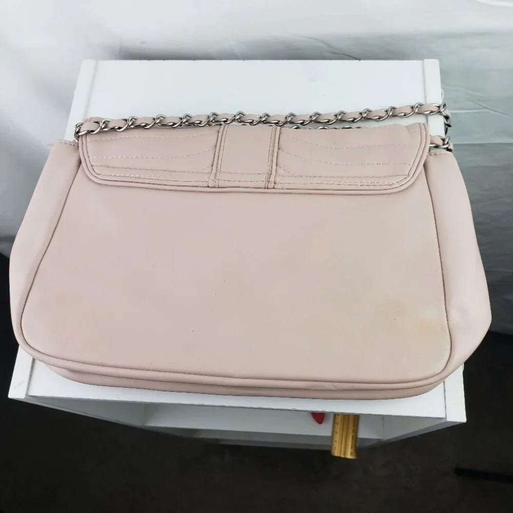 Express Soft Pale Pink Womens Chain Strap Shoulder Bag